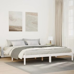 fehér tömör fenyő extra hosszú ágykeret matrac nélkül 180x210cm