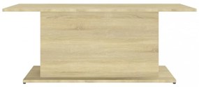 sonoma tölgy színű szerelt fa dohányzóasztal 102x55,5x40 cm