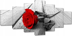 Vászonkép 210x100 Vörös rózsa a fán