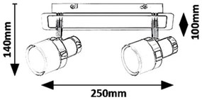 Rabalux 5022 - LED Spotlámpa HAROLD 2xLED/5W/230V IP44