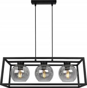 Mennyezeti Lámpa Lógó Csillár Ketrec Hármas Üveg Gömb Modern