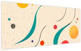 Kép - Minimalista színes illusztráció (120x50 cm)
