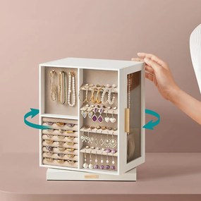 360°-ban forgatható ékszerdoboz