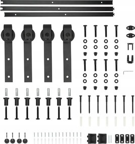 Tolóajtó vasalat szett 3m 2 ajtós Loft BDH131