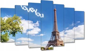 Festmények 140x80 Eiffel-torony I love You
