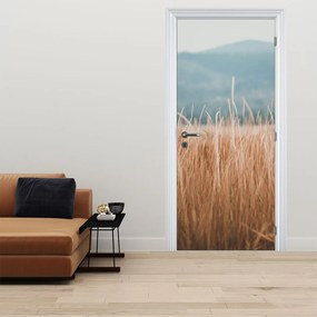 Fotótapéta ajtóra - Réti növényzet részlete (95x205cm)