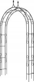 Kerti Pergola Fém Boltív Virágokhoz Rózsák 281cm