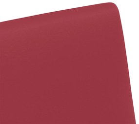 vidaXL Kerekes Étkező Székek 2 pcs bordó 57 x 66 x 94 cm Műbőr