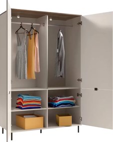 Szekrény, kasmír/castello tölgy, EYCO 4D