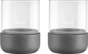 Üveg gyertyatartó készlet teamécseshez 2 db-os Calma – Blomus