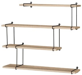 Modern falipolc tölgy színben 80 cm P-065