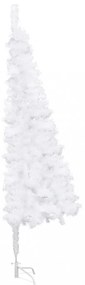 fehér PVC sarok műkarácsonyfa 240 cm