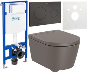 Set WC csésze Roca Inspira A346528660, beépíthető keret Roca Duplo A890070020, A80152C66B, A89018920M, A890063000