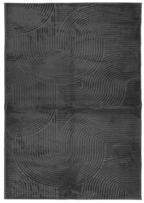 IZA antracit rövid szálú skandináv stílusú szőnyeg 160 x 230 cm