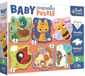 Trefl Baby Állatok puzzle, 6in1 (2-6 darab)