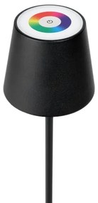 LED RGBW Dimmelhető kültéri lámpa LED/1,5W/4000 mAh 3000K IP44 fekete