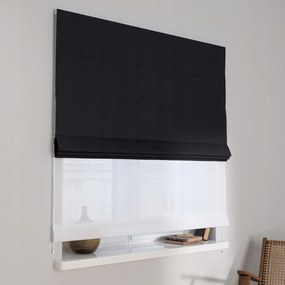 Kész Római roló Duo 100x180cm fekete