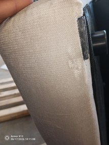AKCIÓ Krémszínű kihúzható sarokkanapé ZENA, kétoldalas II. osztályú
