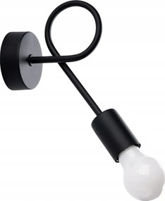 Fali lámpa Sollux SL.1454 Levar fekete