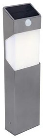Led lámpatest , álló , 2.3W , napelemes , mozgásérzékelős , 45 cm , szürke , IP44 , LUTEC , SOLSTEL