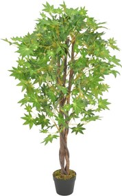 vidaXL zöld, cserepes műjuharfa 120 cm