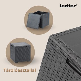 Claire IV 12 személyes kerti bútor garnitúra vigo tárolós asztallal