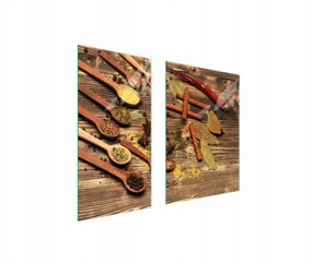 Üveg Védőlap Deszka 75x52 Fűszerek Edzett Üveg