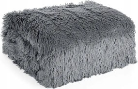 Tifany szőrme takaró ezüst 150x200 cm glamour pléd ágyra puha vastag