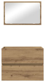 2 részes fürdőszobai bútorkészlet artisan tölgy mérnöki fa