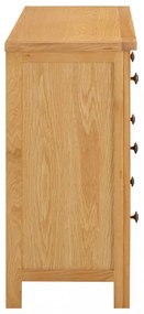 tömör tölgyfa komód 105 x 33,5 x 73 cm