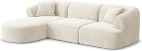Bézs kordbársony sarokkanapé (bal oldali-heverő résszel) Campi – Cosmopolitan Design