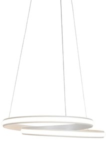 Modern függőlámpa fehér 55cm LED-del - Rowan