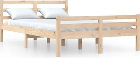 vidaXL King Size tömör fa ágykeret 150 x 200 cm