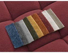 Borvörös zsenília kinyitható-tárolóhelyes sarokkanapé (bal oldali-U alakú) Everest – Bobochic Paris