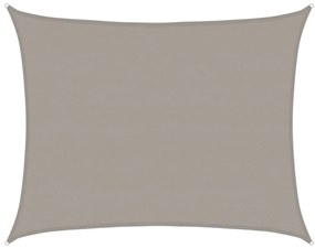 világosszürke négyszögletű HDPE napvitorla 160 g/m² 6x7 m