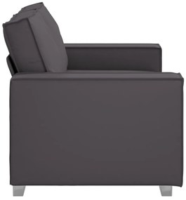 Kétszemélyes kanapé Szürke 120 cm Műbőr