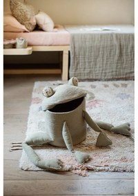 Világoszöld textil játéktároló kosár ø 23x35 cm Fred the Frog – Lorena Canals