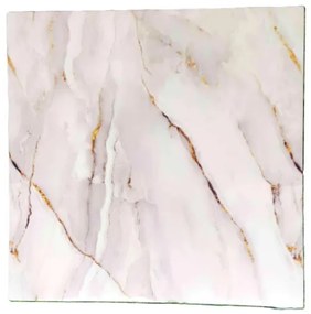 12 Db Királyi Márvány Dekor Lap Falpanel Falra 60 X 60 Cm Fényes Vízálló Felülettel Bézs