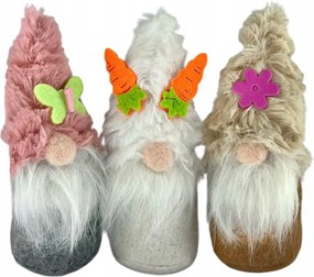 3x Húsvéti Manó Tavaszi Dekoráció Törpe Nyuszi Figura