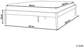 Franciaágy 180 cm Aimei (bézs) (ágyráccsal). 1076351