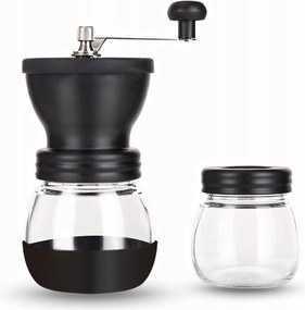 Kézi Kávédaráló Bors Só Fűszernövények Erős Fekete