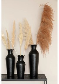 Fekete acél magas váza (magasság 49 cm) Dunja – White Label