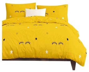 Sárga egyszemélyes gyerek ágyneműhuzat 140x200 cm Dide – Mijolnir