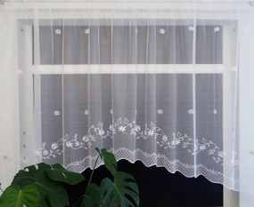 Mg Függöny 4367 Fehér Ív 290x120 kész szalaggal