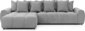 Szürke sarokkanapé (bal oldali-heverő résszel) Albane – Ropez