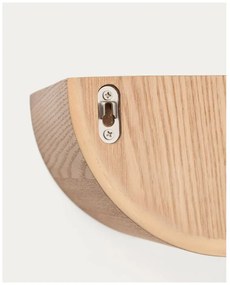 Natúr színű fali polc kőrisfa dekorral 60 cm Salaya – Kave Home