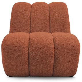 Téglavörös buklé fotel Janissaire – Bobochic Paris