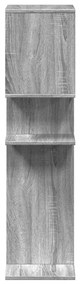 szürke sonoma szerelt fa elválasztó könyvespolc 92x29x112 cm