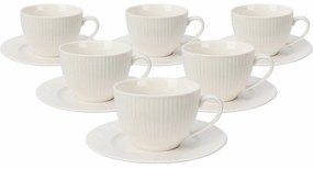 6 darab porcelán csésze és csészealj szett Linie240 ml
