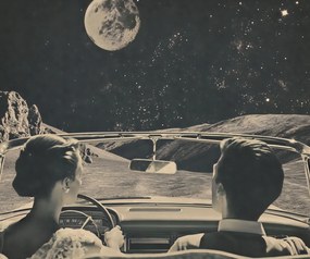 Poszter 60x50cm Vigyél engem a Holdra